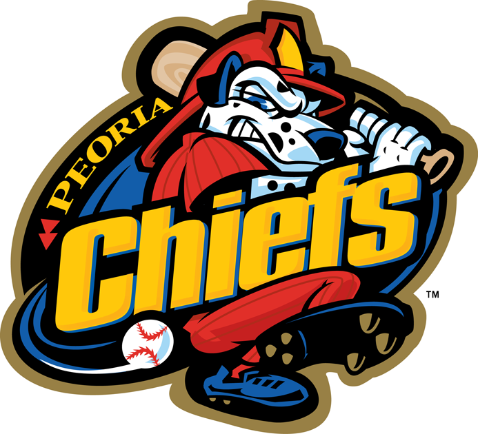 Peoria Chiefs 2013-Pres Primary Logo vinyl decal